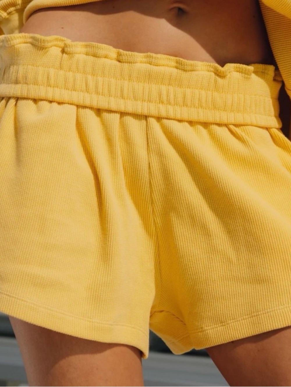 Daily Drills NWT yellow thermal resort shorts